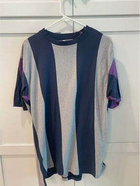 County Seat Vintage Striped Cotton T-Shirt Size Small